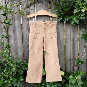 Gap brown cord straight leg pants with pockets